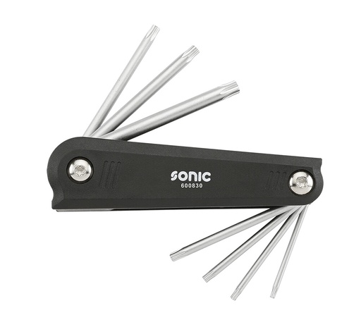 [600830] Star (TORX) tipo raktų rinkinys, sulankstomas, 8 vnt. (600830, SONIC)