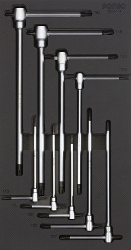 [600914] Instrumentu komplekts ratiņiem, 9 gab. (600914, SONIC)