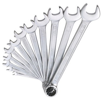 [601204] Raktų kombinuotų colinių (raktas/kilpa) komplektas (12vnt) 