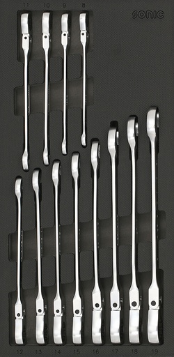 [601230] Instrumentu komplekts ratiņiem, lokāmās sprūda atslēgas (12 gab.) (601230, SONIC)