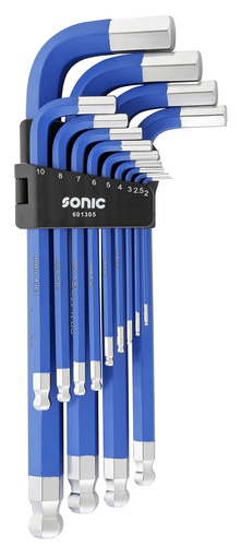 [601305] Lenktų ilgų šešiakampių užapvalintų komplektas 13vnt (601305, SONIC)