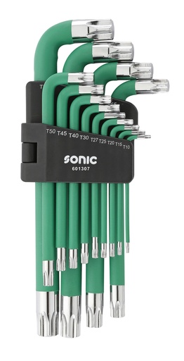 [601307] Lenktų TORX raktų rinkinys su magnetu 13 vnt (601307, SONIC)