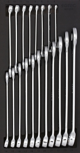 [601903] Instrumentu komplekts ratiņiem – kombinētās atslēgas 6–24 mm (19 gab.) (601903, SONIC)