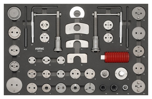 [604302] SFS instrumentu komplekts ratiņiem, 43 gab. (604302, SONIC)