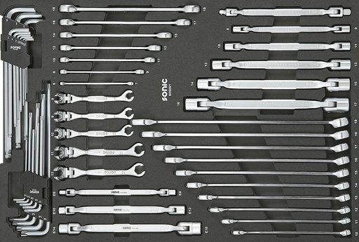 [605001] Tool set for tool trolleys, SFS, 50 pcs, SONIC EQUIPMENT (605001, SONIC)