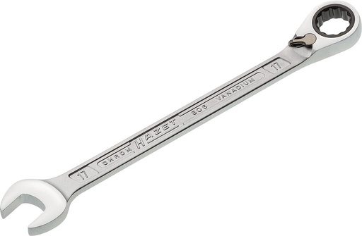 [606-17] Ratcheting combination wrench 17 mm (606-17, HAZET)