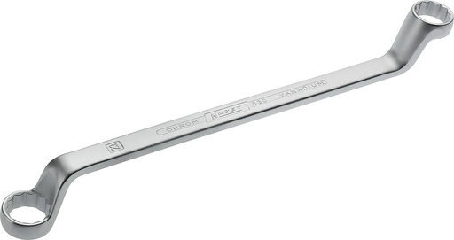 [630-21X23] Double box-end wrench, outside 12-point traction profile, 21 × 23 mm (630-21X23, HAZET)