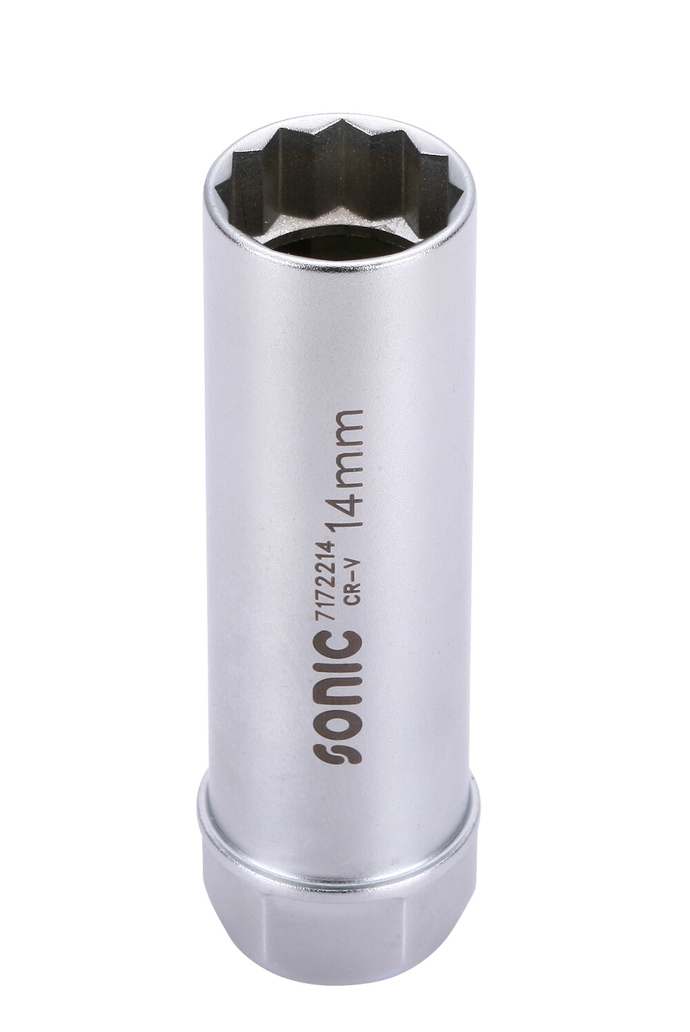 Aizdedzes sveču muciņa 3/8" 12-stūru ar skavu 14 mm (7172214, SONIC)