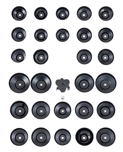 [811002-22] Tepalo filtro dangtelis 93 mm, 45 kampų (išsukimo įrankis) (811002-22, SONIC)
