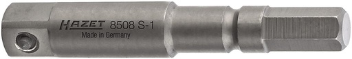 [8508S-1] Trieciena adapteris - 1/4 collas sešstūris, ciets ISO 1173-A 5.5 (8508S-1, HAZET)