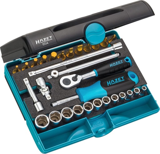 [854] Socket and bit set 1/4 inch 30-pcs (854, HAZET)