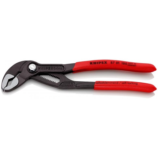 [87 01 180] Water pump pliers "Cobra" 180mm (87 01 180, KNIPEX)