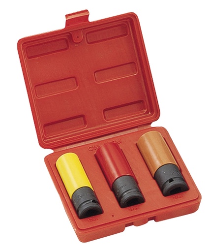 [CW-403M] Thin-wall long impact socket set 1/2, 3 pcs (CW-403M, GENIUS)