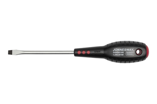 [D04S6100] Slotted screwdriver FULL STAR SL 6.5x100 (D04S6100, JONNESWAY)