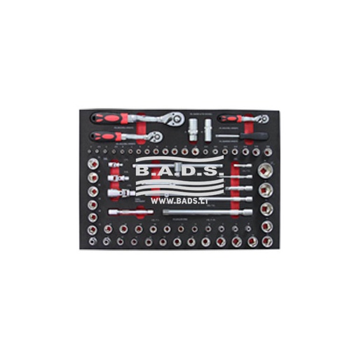 [GJ-1001] [GJ-1001] Įrankių komplektas į vežimėlį, 72 vnt., GJ-1001, TONGRUN