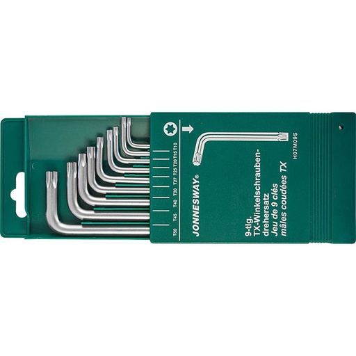 [H07M09S] Lenktų TORX raktų komplektas, H07M09S, JONNESWAY