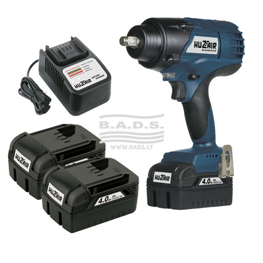 [KU-12A set nr 2] Cordless impact wrench 1/2" with accessories, 20 V (KU-12A set nr 2, HUZAIR)