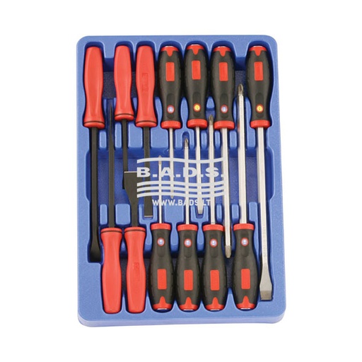 [MS-013] Screwdriver set with pry bar and scraper, 13 pcs, GENIUS TOOLS (MS-013, GENIUS)