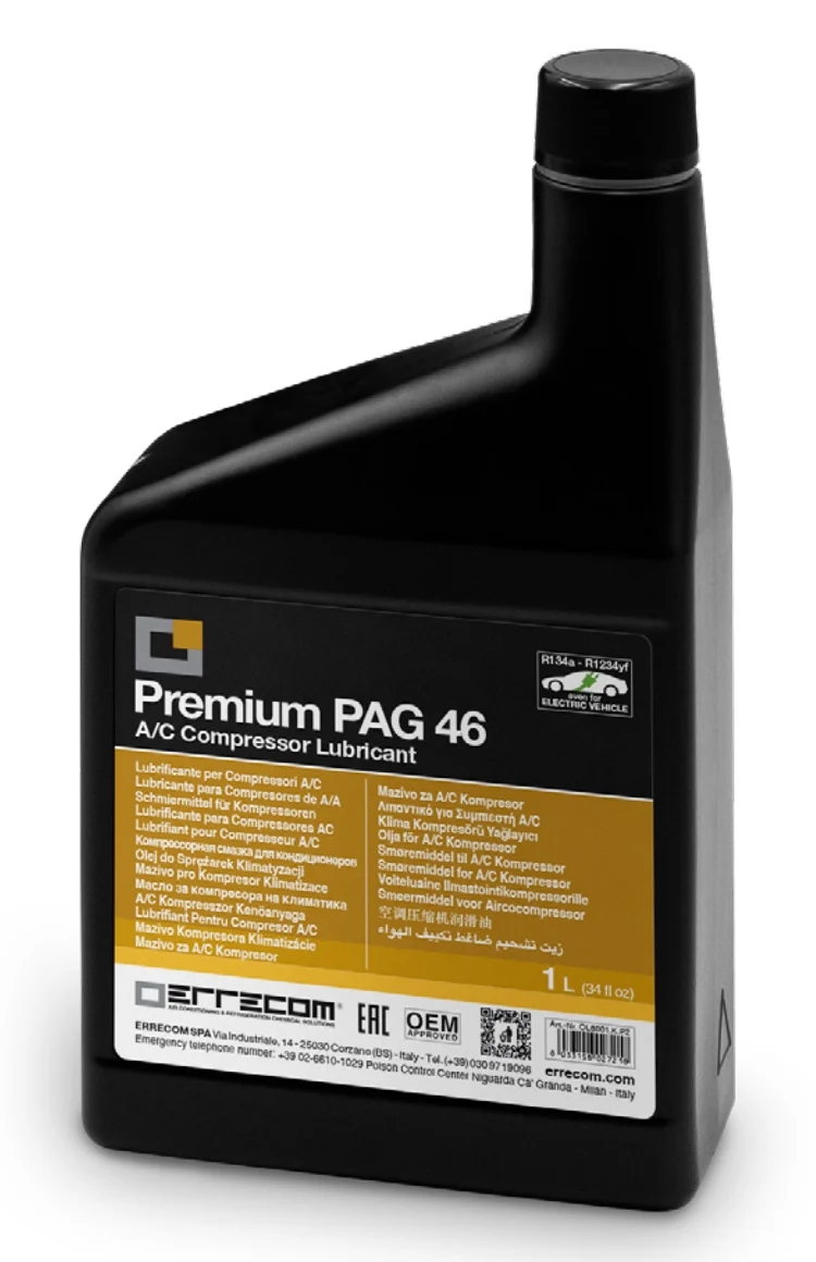Alyva oro kondicionavimo sistemoms PAG 46 Premium, 1l., ERRECOM (OL6001.K.P2, ERRECOM)