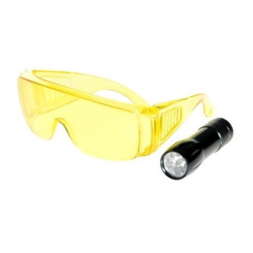 [RK1230] UV LED MINI lampa 9V ar brillēm (RK1230, ERRECOM)