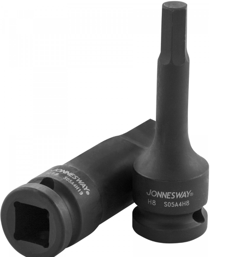[S05A4H6] Smūginė galvutė su šešiabriauniu (HEX) antgaliu 1/2", dydis: H6, L: 78 mm (S05A4H6, JONNESWAY)