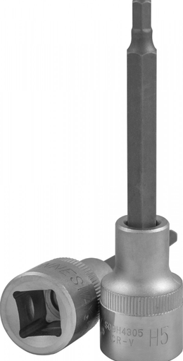 [S09H4304] 1/2"DR. HEX BIT SOCKET SIZE: H4, L: 100 MM