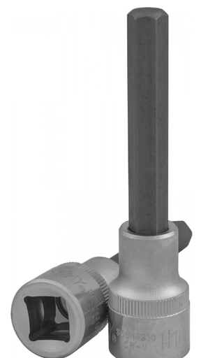 [S09H4314] 1/2"DR. HEX BIT SOCKET SIZE: H14, L: 100 MM