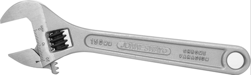 [W27AS6] 6" ADJUSTABLE ANGLE WRENCH, CR-V STEEL, SATIN FINISH