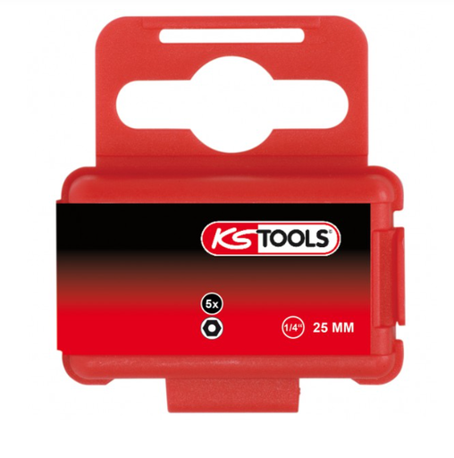 [700.1700] Antgalis šešiakampis su centr.skyle 4.0X25mm 1/4 5vnt. (700.1700, KS TOOLS)