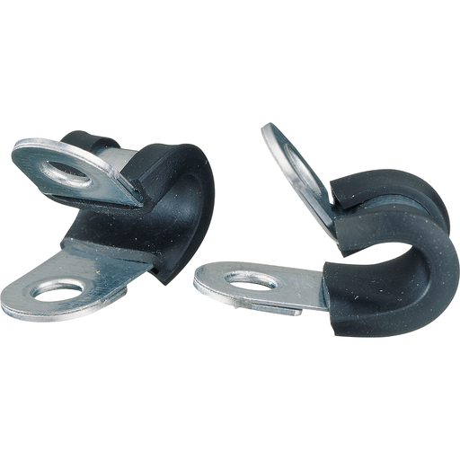[5542-6-15/50] Rubber-coated pipe clamp 6 mm (5542-6-15/50, NORMFEST)
