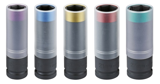 [300507] Smūginių galvučių rinkinys 1/2" 6 briaunų, 5 vnt. (300507, SONIC)
