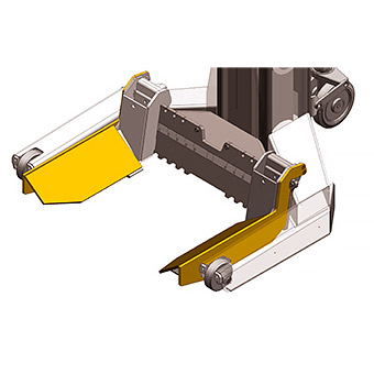 [S270A9] Lift arm fork extensions 150 mm (S270A9, RAVAGLIOLI)