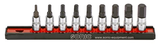 [100904] Galvutės 1/4 su šešiakampių Antgaliss rinkinys (9vnt.) (100904, SONIC)