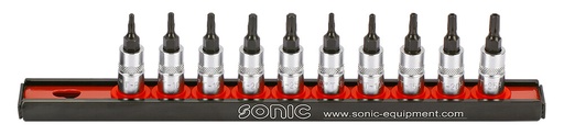 [101004] Sonic uzgaļu muciņu komplekts 1/4 collas TORX 10 gab. (101004, SONIC)