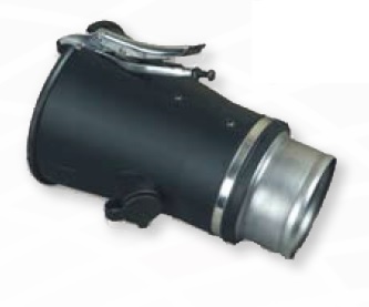 [BNPG-125/200] Antgalis su užspaudimo gnybtu, žarnai Ø125 mm / anga Ø200 mm (BNPG-125/200, CORAL)
