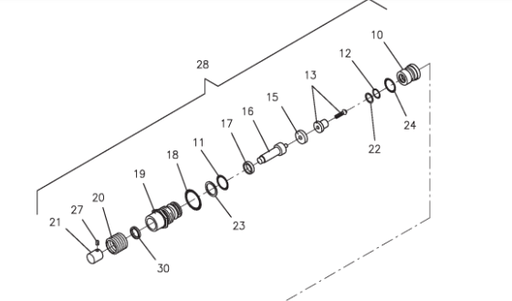 [057907512] Šķērveida pacēlāja vārsta nospiešanas mezgls, RAV535 (057907512, RAVAGLIOLI)
