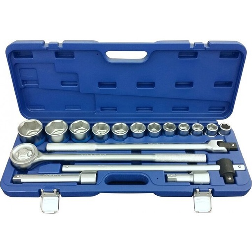 [KR018MDA] ⬡ 3/4" hex socket set in case, 18 pcs (KR018MDA)