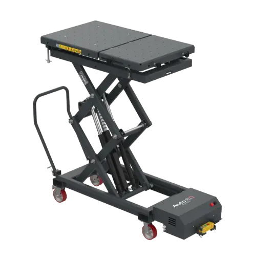 [AQVL1.2] Žirklinis platforminis keltuvas elektromobilių baterijoms, 1200 kg (AQVL1.2)