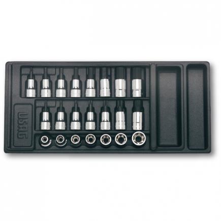 [05190720] Plastmasas ieliktnis ar 1/2" galvām, 22 gab., 519/234C (05190720, USAG)