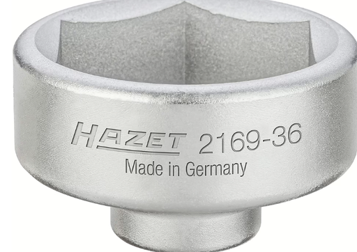 [2169-36] HAZET eļļas filtra atslēga - 3/8" (10 mm) kvadrāts, dobs (2169-36, HAZET)
