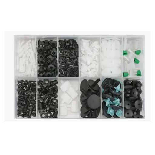 [4715898525837] Apdailos detalių tvirtinimo segtukų rinkinys VW automobiliams 255 vnt., 4822346, Sonic equipment