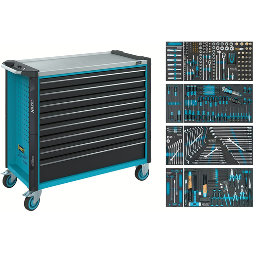 [179NXXL-8/378] Instrumentu ratiņi Assistent 179NXXL ar 378 daļu instrumentu komplektu (179NXXL-8/378, HAZET)