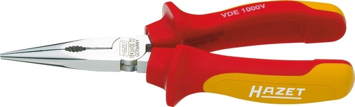 [1841AVDE-22] Snipe Nose Pliers with VDE Insulation 160 mm (1841AVDE-22, HAZET)