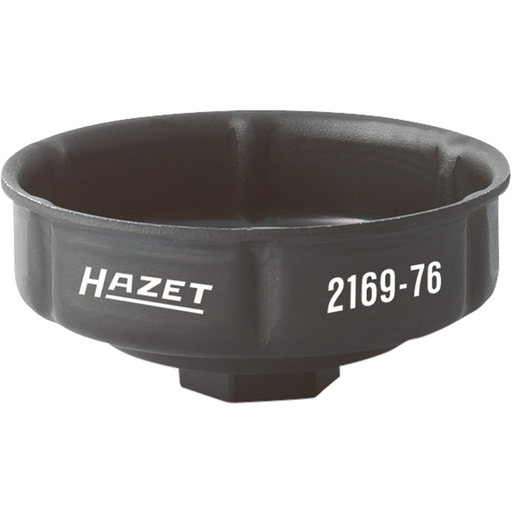 [2169-76] Alyvos filtro raktas - 1/2 colio (12.5 mm) kvadratas, tuščiaviduris (2169-76, HAZET)
