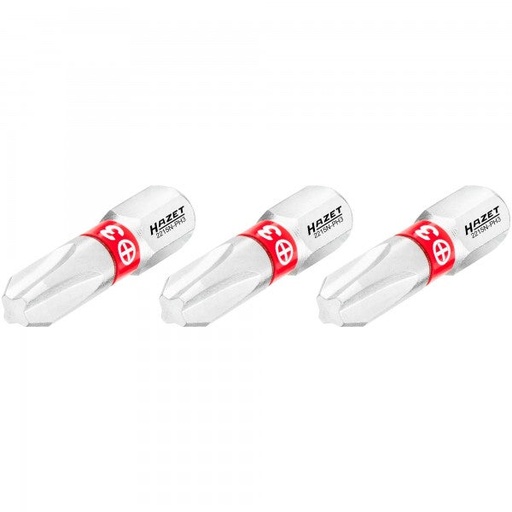 [2215N-PH3/3] Atsuktuvo antgalis, kryžminis Phillips PH3, 1/4″ (6,3 mm) šešiabriaunis (2215N-PH3/3, HAZET)