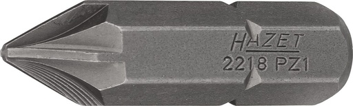 [2218-PZ1] Atsuktuvo antgalis, kryžminis Pozidriv PZ1, 5/16″ (8 mm) šešiabriaunis (2218-PZ1, HAZET)