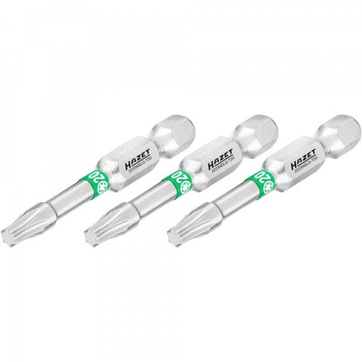 [2223NSLG-T20/3] Screwdriver bit, Torx T20, 1/4″ (6.3 mm) hex (2223NSLG-T20/3, HAZET)