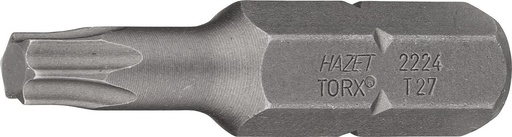 [2224-T27] Skrūvgrieža uzgalis, Torx T27, 5/16″ (8 mm) sešstūra (2224-T27, HAZET)
