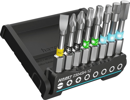 [2304SH-12] SmartHolder with 8 screwdriver bits, long (2304SH-12, HAZET)