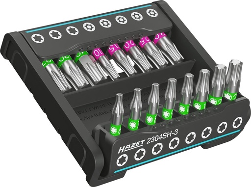 [2304SH-3] TORX uzgaļu komplekts SmartHolder, 16 gab., īsie (2304SH-3, HAZET)